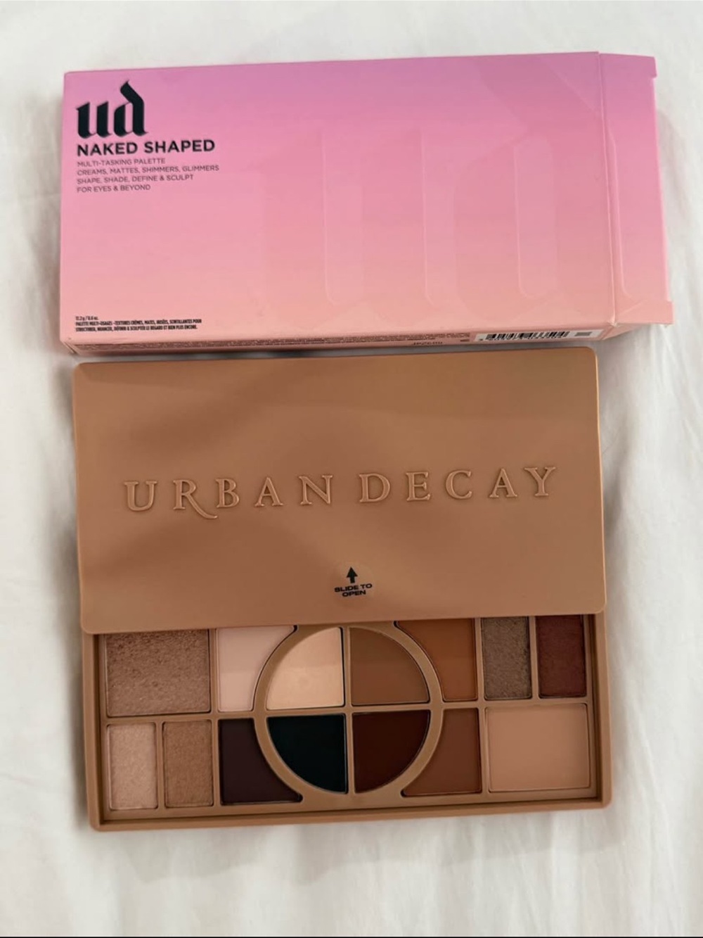 BRAND NEW Urban Decay Warm Naked Shaped Eyes & Face Palette - Neutral Brown